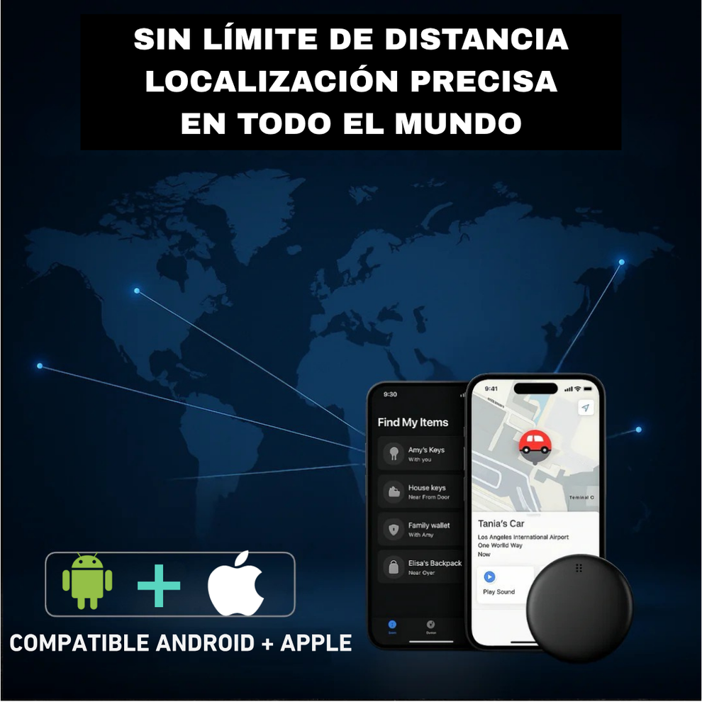 Rastreador GPS preciso sin suscripción (Android/Apple)